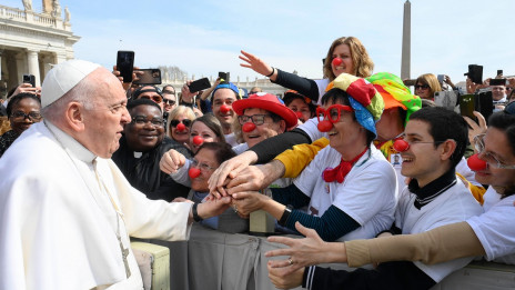 Papež Frančišek pri splošni avdienci (photo: Vatican Media)