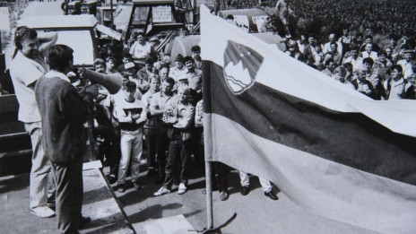 Vseslovenski kmečki protest junija 1993 (photo: Arhiv Slovenske kmečke zveze pri SLS)