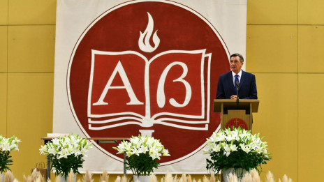 Slavnostni govornik nekdanji predsednik Borut Pahor (photo: Zavod sv. Stanislava)