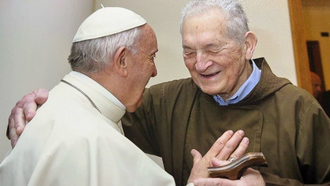 Papež Frančišek s p. Drijem (photo: Vatican News)