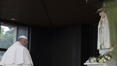 Papež v Fatimi leta 2017 (photo: Vatican News)