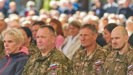 Vojaki pri Mariji Pomagaj (photo: www.marija.si)