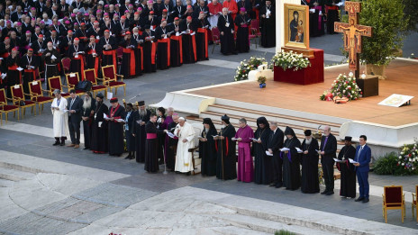 Molitveno bedenje z voditelji različnih krščanskih cerkva (photo: Vatican News)