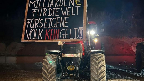 Protest nemških kmetov (photo: twitter/McCrushi)