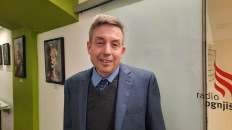 Alex Schadenberg na Radiu Ognjišče (photo: Marjana Debevec)