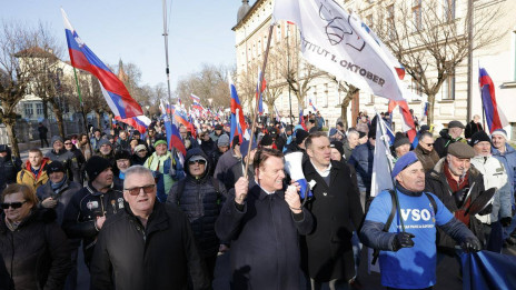 Protestni shod  (photo: FB Glas upokojencev)