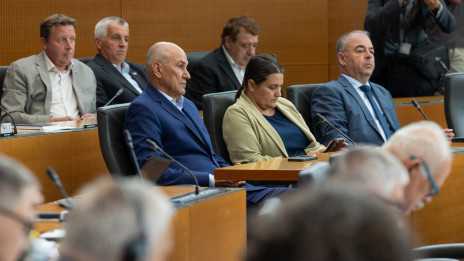 Predsednik SDS Janez Janša. (photo: Bor Slana/STA)