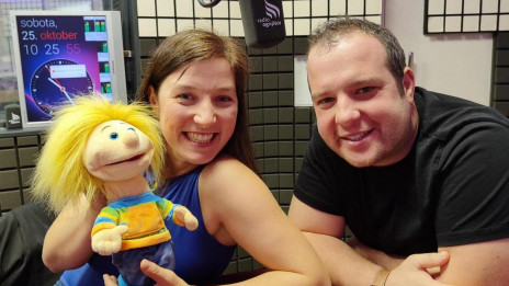 Pedenjped in Mirjam ter Klemen Bojanovič (photo: Maja Morela)