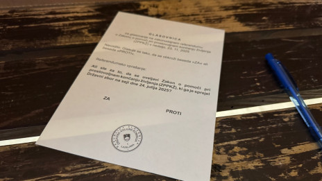 Glasovnica na referendumu (photo: Rok Mihevc)