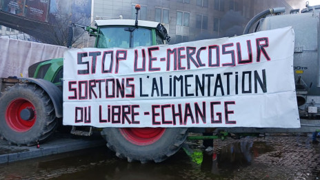 Protesti kmetov proti sporazumu Mercosur (photo: https://x.com/COPACOGECA)