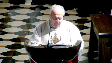 dr. Vinko Škafar (photo: Zajem zaslona Youtube: Župnija Marijinega oznanjenja Ljubljana)