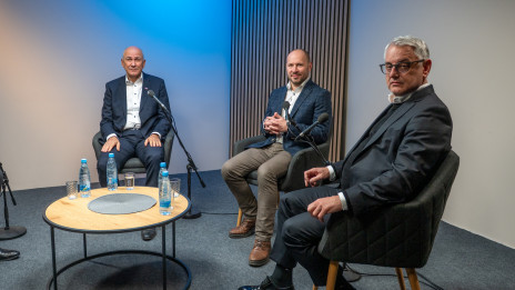 Janez Janša, Jernej Vrtovec in Matjaž Han (photo: Rok Mihevc)