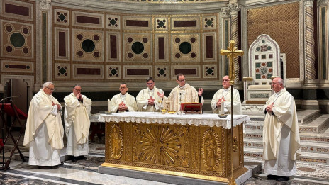 Škofje pri jutranji sveti maši v lateranski baziliki (photo: Primož Lorbek)