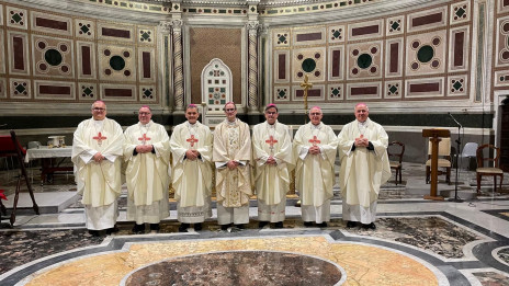 Škofje po jutranji maši (photo: fb nadškof Stanislav Zore)