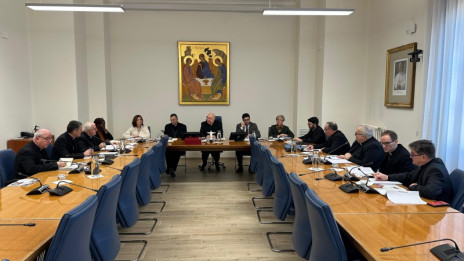 Škofje - Ad limina Apostolorum (photo: Tiskovni urad Slovenske škofovske konference/https://www.katoliska-cerkev.si/prvi-dan-obiska-ad-limina-01-26)
