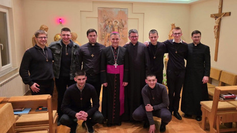 Škof Andrej Saje pri salezijancih v Zagrebu (photo: Andrej Saje)