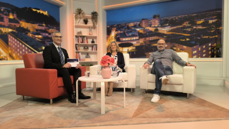Alen Salihović, dr. Ignacija Fridl Jarc in Miran Videtič (photo: ARO)