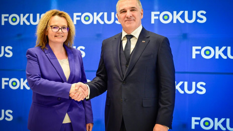 Gosta politične Svetovalnice sta bila predsednik stranke Fokus Marko Lotrič in generalna sekretarka stranke Monika Kirbiš-Rojs (photo: Spletna stran Fokus)