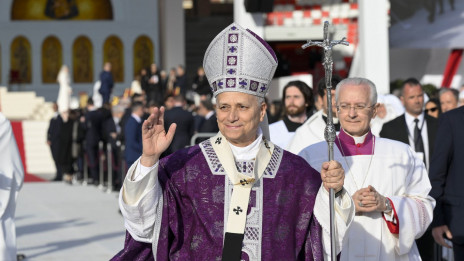 Papež ob koncu svete maše v Monaku (photo: Simone Risoluti)