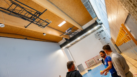Obnovljena streha športne dvorane Zavoda Antona Martina Slomška (photo: Rok Mihevc)