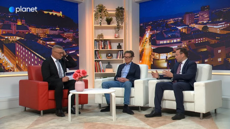 Jan Zobec in Dr. Dr. Klemen Jaklič (photo: Zajem zaslona Planet TV)