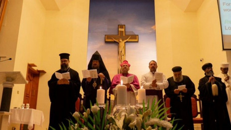 Predstavniki krščanskih cerkva na molitvenem srečanju v Dubaju (photo: Vatican media)