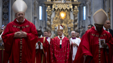 Papež Leon XIV. med sveto mašo  (photo: Vatican Media)