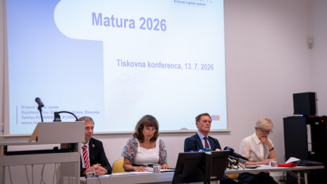 Novinarska konferenca ob predstavitvi rezultatov mature 2026 (photo: Jakob Pintar/STA)