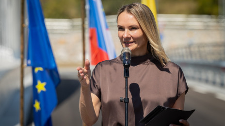 Ministrica za okolje in prostor Polona Rifelj (photo: Bor Slana/STA)
