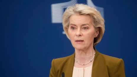Predsednica Evropske komisije Ursule von der Leyen (photo: Thierry Monasse/STA)