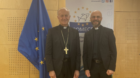 Škof Anton Jamnik z direktorjem Karitas Ukrajine (photo: arhiv škof Anton Jamnik)