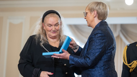 Elda Viler je prejela red za zasluge (photo: STA/Bor Slana)