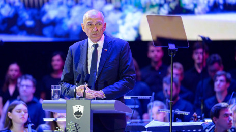 Predsednik vlade Janez Janša. (photo: Daniel Novakovič/STA)