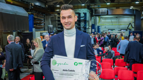 Inovativni kmet 2025 Aleš Čadež (photo: Daniel Novakovič / STA)