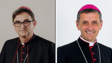 Celjski škof Maksimilijan Matjaž in novomeški škof Andrej Saje (photo: Celjska in novomeška škofija)