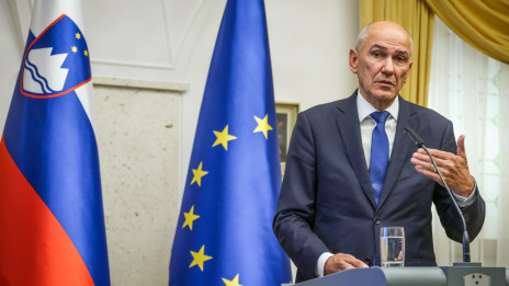Predsednik vlade Janez Janša (photo: Daniel Novakovič/STA)