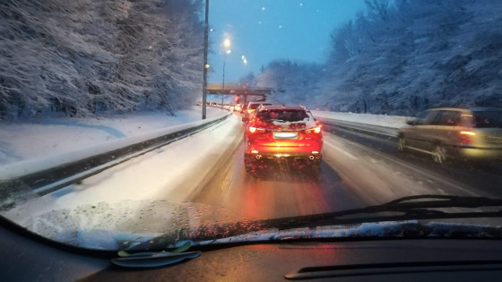 zasnežene ceste (photo: Robert Božič)