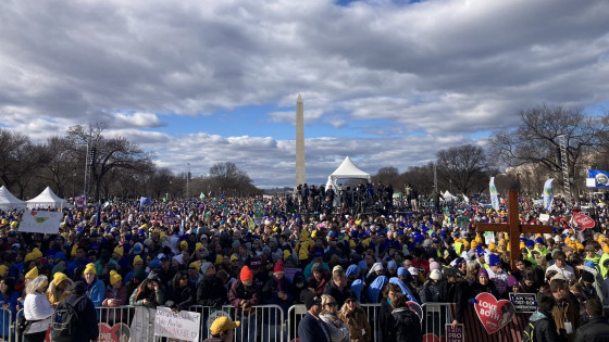 Več deset tisoč ljudi na Pohodu za življenje v Washingtonu (photo: Twitter March for Life)