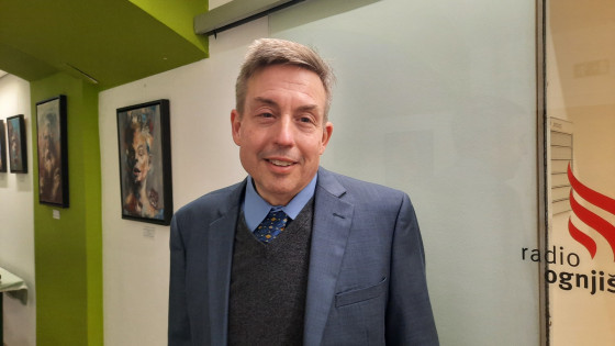 Alex Schadenberg na Radiu Ognjišče (photo: Marjana Debevec)