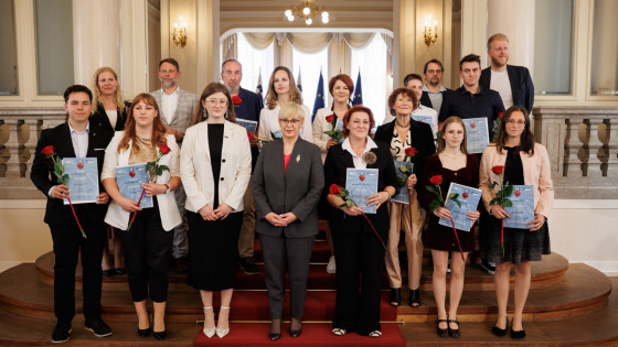 Prostovoljec leta 2024 s podelitvijo priznanj (photo: STA)