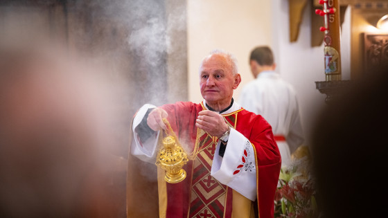 Župnik Franc Bizjak (photo: Rok Mihevc)