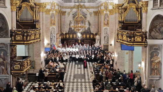 Jubilejni koncert cerkvenih glasbenikov v ljubljanski stolnici (photo: Jurij Dobravec)