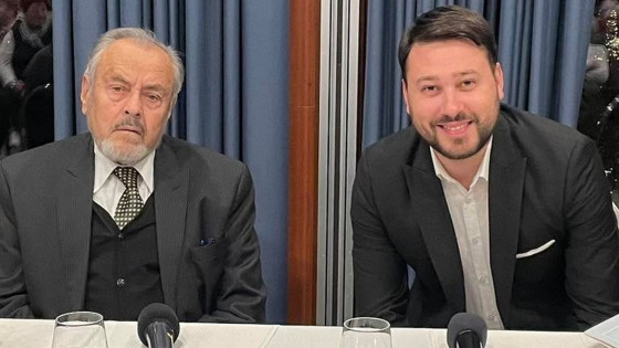 dr. Ernest Petrič in Nejc Krevs (photo: ARO)