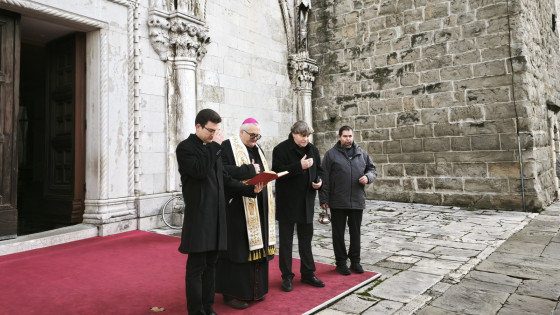 Odprtje in blagoslov mestne ure ter novega zvonjenja (photo: Eva Jakomin / STA)