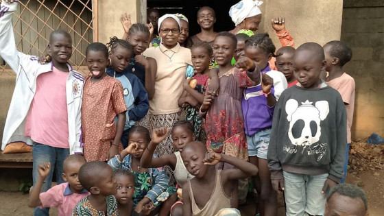 Otroci na misijonu v mesta Bangui (photo: s. Vesna Hiti)