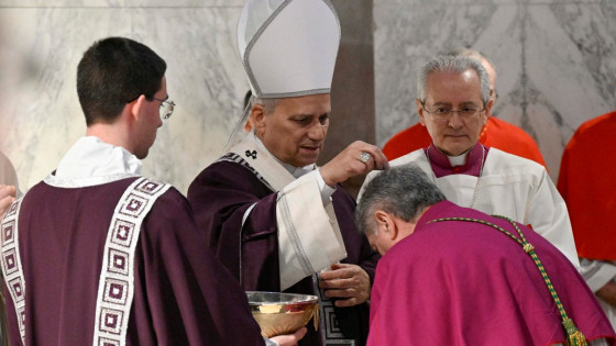 Papež na pepelnico v cerkvi sv. Sabine v Rimu (photo: Vatican Media)