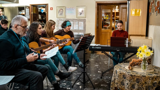 Molitev križevega pota v centru za brezdomce (photo: Miha Kopač)