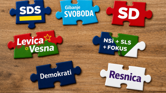 Politična sestavljanka - ustvarjeno z umetno inteligenco (photo: ChatGPT - Open AI)