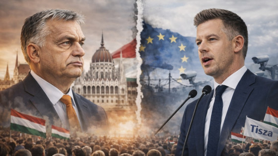 Orban vs. Magyar (photo: Umetna inteligenca)