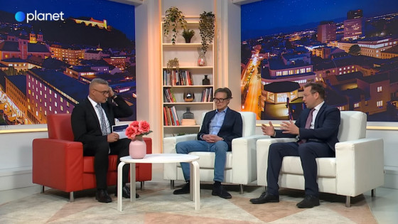 Jan Zobec in Dr. Dr. Klemen Jaklič (photo: Zajem zaslona Planet TV)